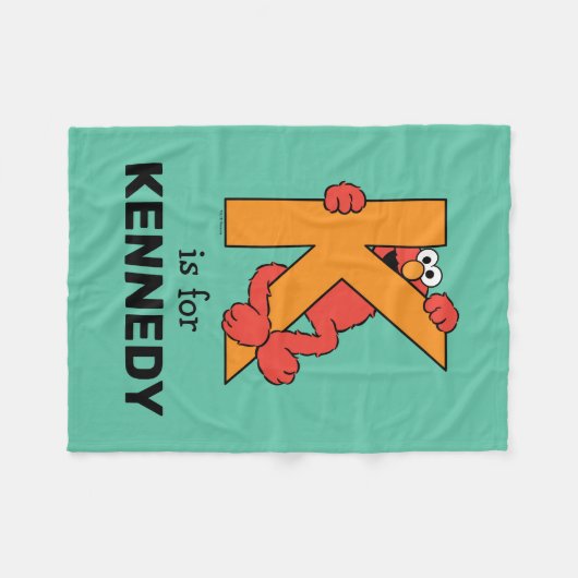 Couverture Polaire Elmo Alphabet | K Orange (Devant (Horizontal))