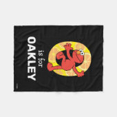 Couverture Polaire Elmo Alphabet | O orange (Devant (Horizontal))