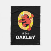 Couverture Polaire Elmo Alphabet | O orange (Devant)