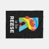 Couverture Polaire Elmo Alphabet | R Rainbow (Devant (Horizontal))