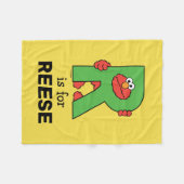 Couverture Polaire Elmo Alphabet | R Vert (Devant (Horizontal))