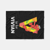 Couverture Polaire Elmo Alphabet | V Légumes (Devant (Horizontal))