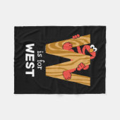 Couverture Polaire Elmo Alphabet | W Bois (Devant (Horizontal))