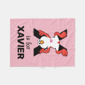 Couverture Polaire Elmo Alphabet | X Xray (Devant (Horizontal))