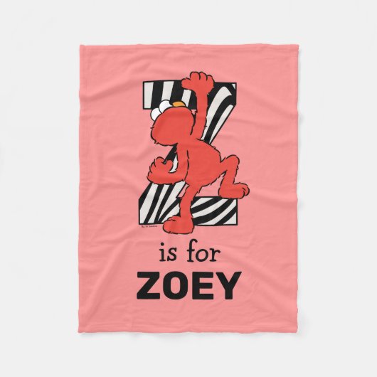 Couverture Polaire Elmo Alphabet | Z Zebra (Devant)