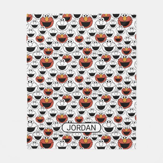 Couverture Polaire Elmo Color Pop Face Pattern (Devant)