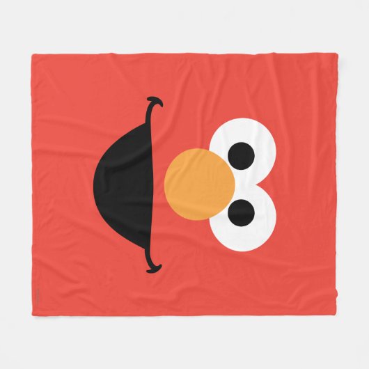 Couverture Polaire Elmo Face Art (Devant (Horizontal))