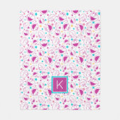 Couverture Polaire Elmo | Motif Sweet & Cute Star | Monogramme (Devant)
