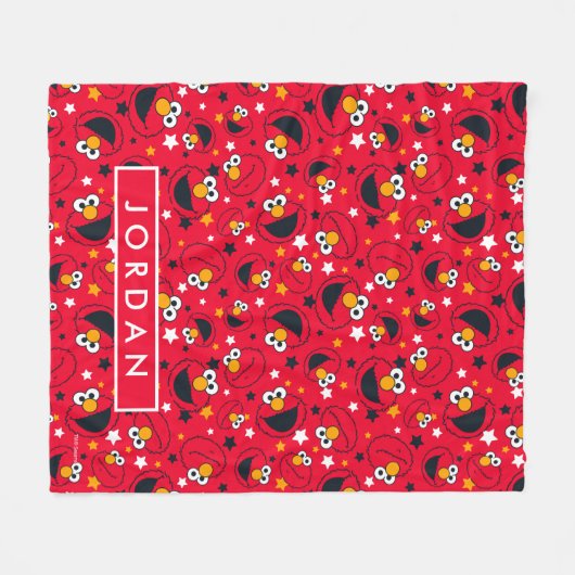 Couverture Polaire Elmo personnalisé | Un Motif stupide (Devant (Horizontal))