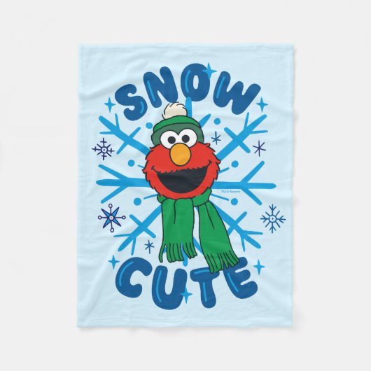 Couverture Polaire Elmo Snow Cute (Devant)
