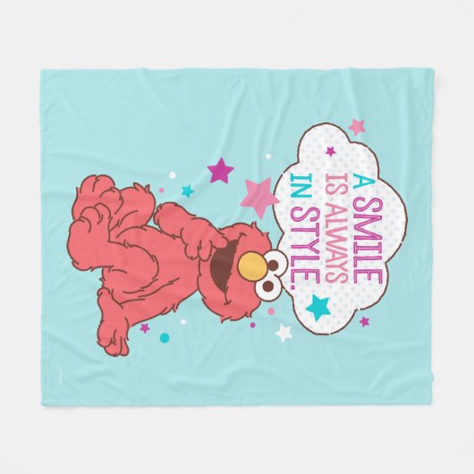 Couverture Polaire Elmo | Un sourire est toujours dans le style (Devant (Horizontal))