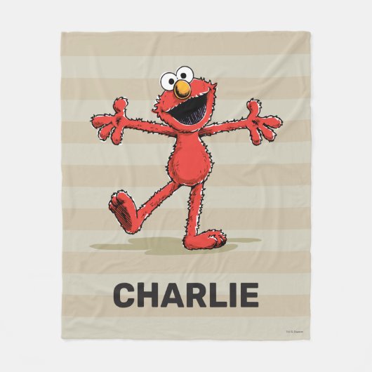 Couverture Polaire Elmo Vintage personnalisé (Devant)