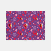 Couverture Polaire Elmo vous aime Motif de la Saint Valentin (Devant (Horizontal))