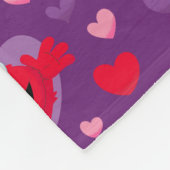 Couverture Polaire Elmo vous aime Motif de la Saint Valentin (Coin)