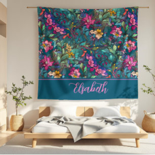 Couverture Polaire Elsabeth Colorée Art Nouveau Fleece Blanket