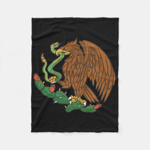Couverture Polaire Emblème d'aigle Mexique Drapeau mexicain Cinco De