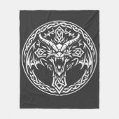 Couverture Polaire Emblème Dragon Celtique par BurnsInHell (Devant)