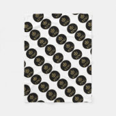 Couverture Polaire Emblème royal du roi et de la couronne (Devant)