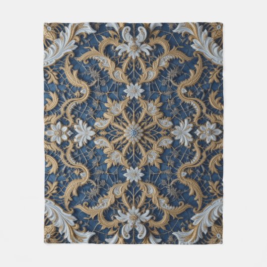 Couverture Polaire Embrace bleue de la reine (Devant)