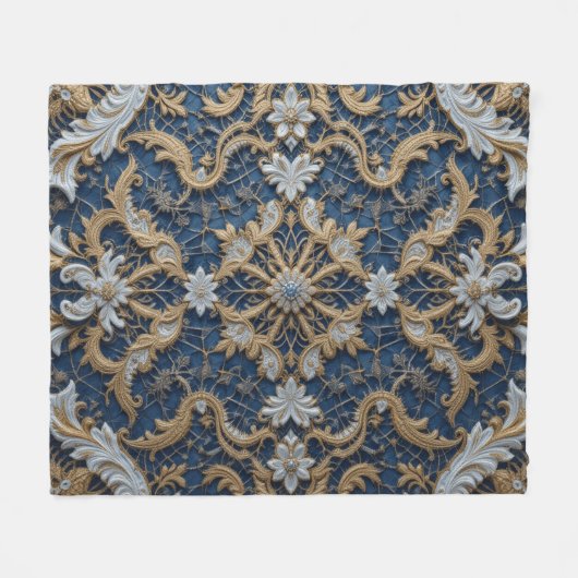 Couverture Polaire Embrace bleue de la reine (Devant (Horizontal))