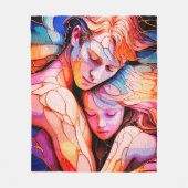 Couverture Polaire Embrace Ethereal Guardian - Imaginaire en verre (Devant)