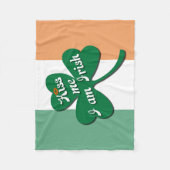 Couverture Polaire Embrasse-moi Je suis irlandais (Devant)