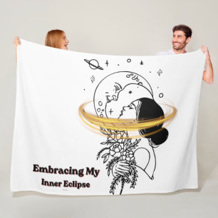 Couverture Polaire Embrasser mon éclipse intérieure Art en ligne luna