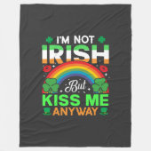 Couverture Polaire embrassez-moi quand même irish humour design-63942 (Devant)