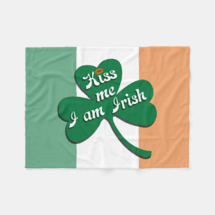 Couverture Polaire Embrassez-moi que je suis irlandais