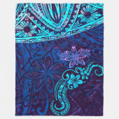 Couverture Polaire Emerald Blue Splash Of Tie Dye Blissful Island 550 (Devant)