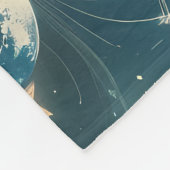 Couverture Polaire Emerald Green Celestial Moon Blanket – Luxury Seam (Coin)