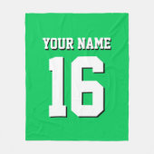 Couverture Polaire Emerald Green Sports Jersey Team Jersey (Devant)