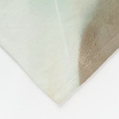 Couverture Polaire Emerald Jade Green et Gold Abstrait Art (Coin)