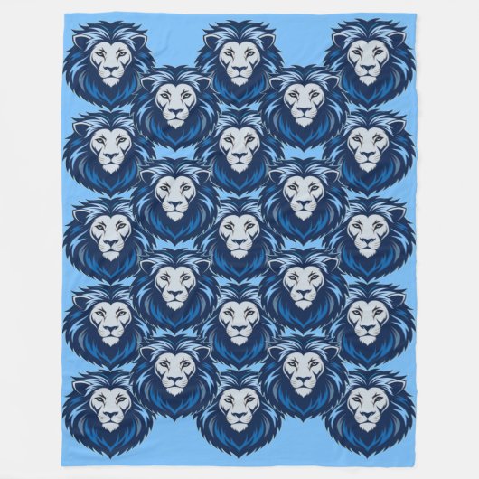 Couverture Polaire Émission de Lion bleu (Devant)