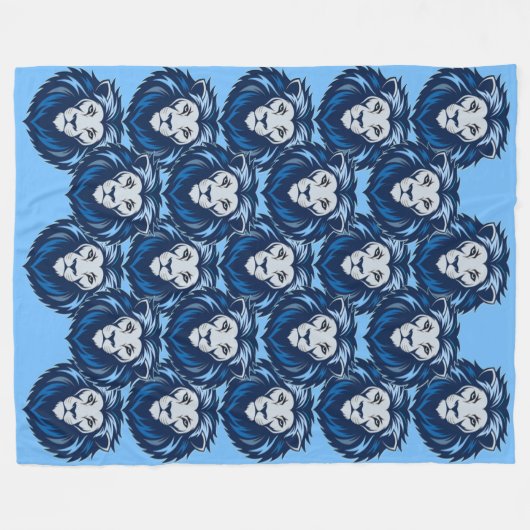 Couverture Polaire Émission de Lion bleu (Devant (Horizontal))