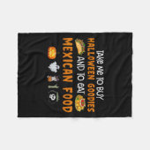 Couverture Polaire Emmenez-Moi Pour Acheter Des Goodies D'Halloween E (Devant (Horizontal))