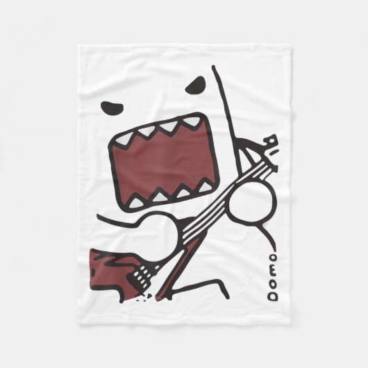 Couverture Polaire Emo Scence Guitar Domo Y2k Japanese  (Devant)
