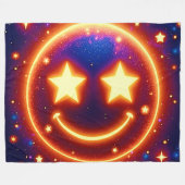 Couverture Polaire Emoji Étincelant (Devant (Horizontal))