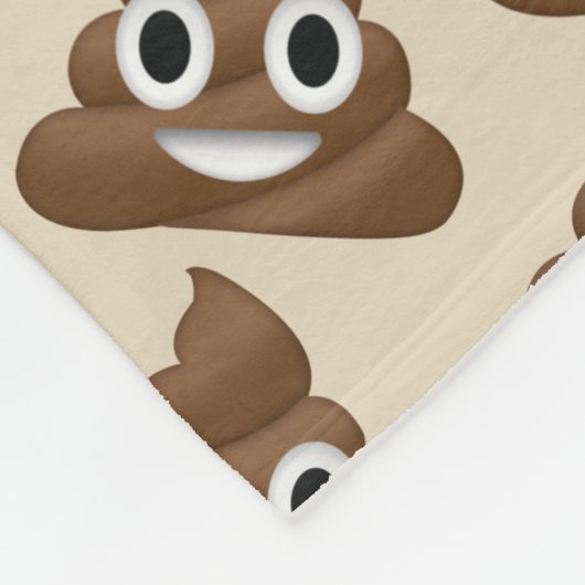 Couverture Polaire Emoji Poo (Coin)