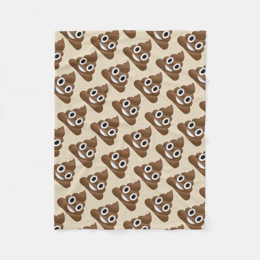 Couverture Polaire Emoji Poo (Devant)