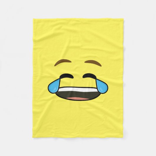 Couverture Polaire Emoji riant (Devant)
