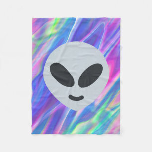 Couverture Polaire émoticône alien