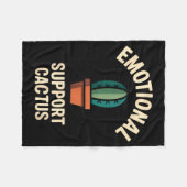 Couverture Polaire Emotional Suprt Cactus Funny Succulent Humor Outfi (Devant (Horizontal))