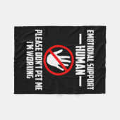 Couverture Polaire Emotional-suprt Human Halloween Costume Do Not Pet (Devant (Horizontal))