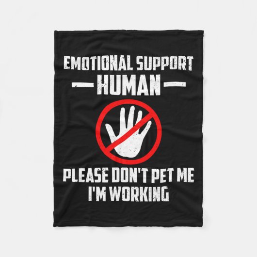 Couverture Polaire Emotional-suprt Human Halloween Costume Do Not Pet (Devant)
