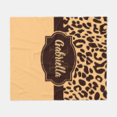 Couverture Polaire Empreinte de léopard (Devant (Horizontal))