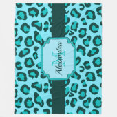 Couverture Polaire Empreinte de léopard (Devant)