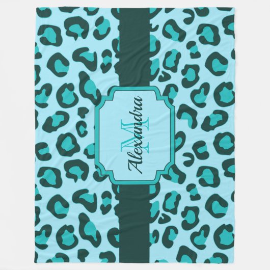 Couverture Polaire Empreinte de léopard (Devant)