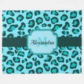 Couverture Polaire Empreinte de léopard (Devant (Horizontal))