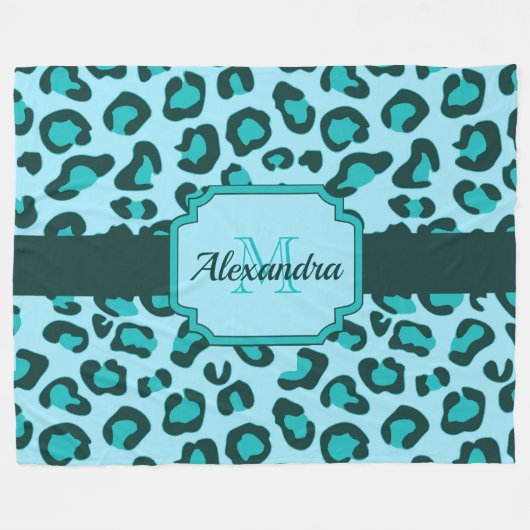 Couverture Polaire Empreinte de léopard (Devant (Horizontal))